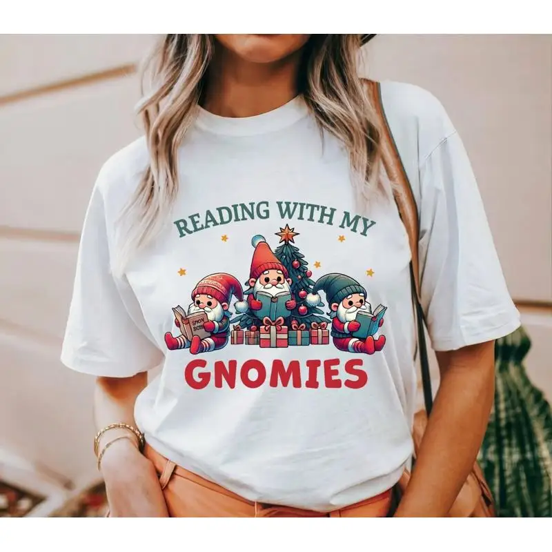Reading With My Gnomies Unisex Tee, Christmas Book Lover Shirt, Holiday Reading
Reading With My Gnomies Unisex Tee, Christmas Book Lover Shirt, Holiday Reading