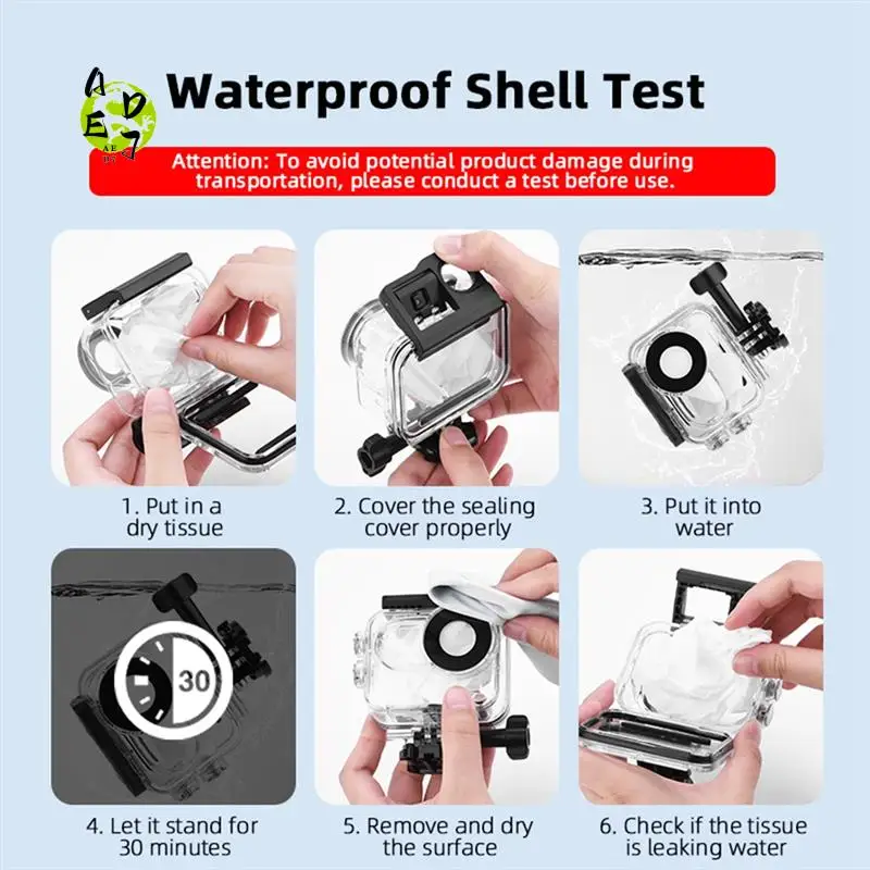 AED7-60M Waterproof Housing Case For Insta360 GO3 GO 3 Underwater Diving Housing Protective Case Camera Accessories
AED7-60M Waterproof Housing Case For Insta360 GO3 GO 3 Underwater Diving Housing Protective Case Camera Accessories