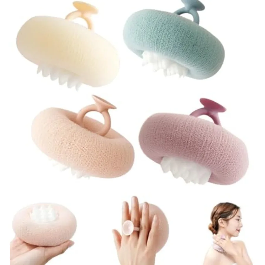 4 PCS 2-in-1 Sunflower Bath Ball Super Soft Sunflower Suction Cup Bath Ball Exfoliating Bath Sponge Cleaning Brush with Suction
4 PCS 2-in-1 Sunflower Bath Ball Super Soft Sunflower Suction Cup Bath Ball Exfoliating Bath Sponge Cleaning Brush with Suction