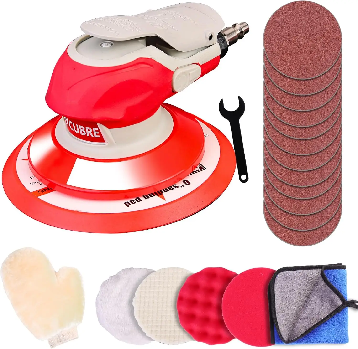 6-дюймовая высокоскоростная пневматическая орбитальная шлифовальная машина для автоматического корпуса, деревообработки и полировки металла
6-дюймовая высокоскоростная пневматическая орбитальная шлифовальная машина для автоматического корпуса, деревообработки и полировки металла