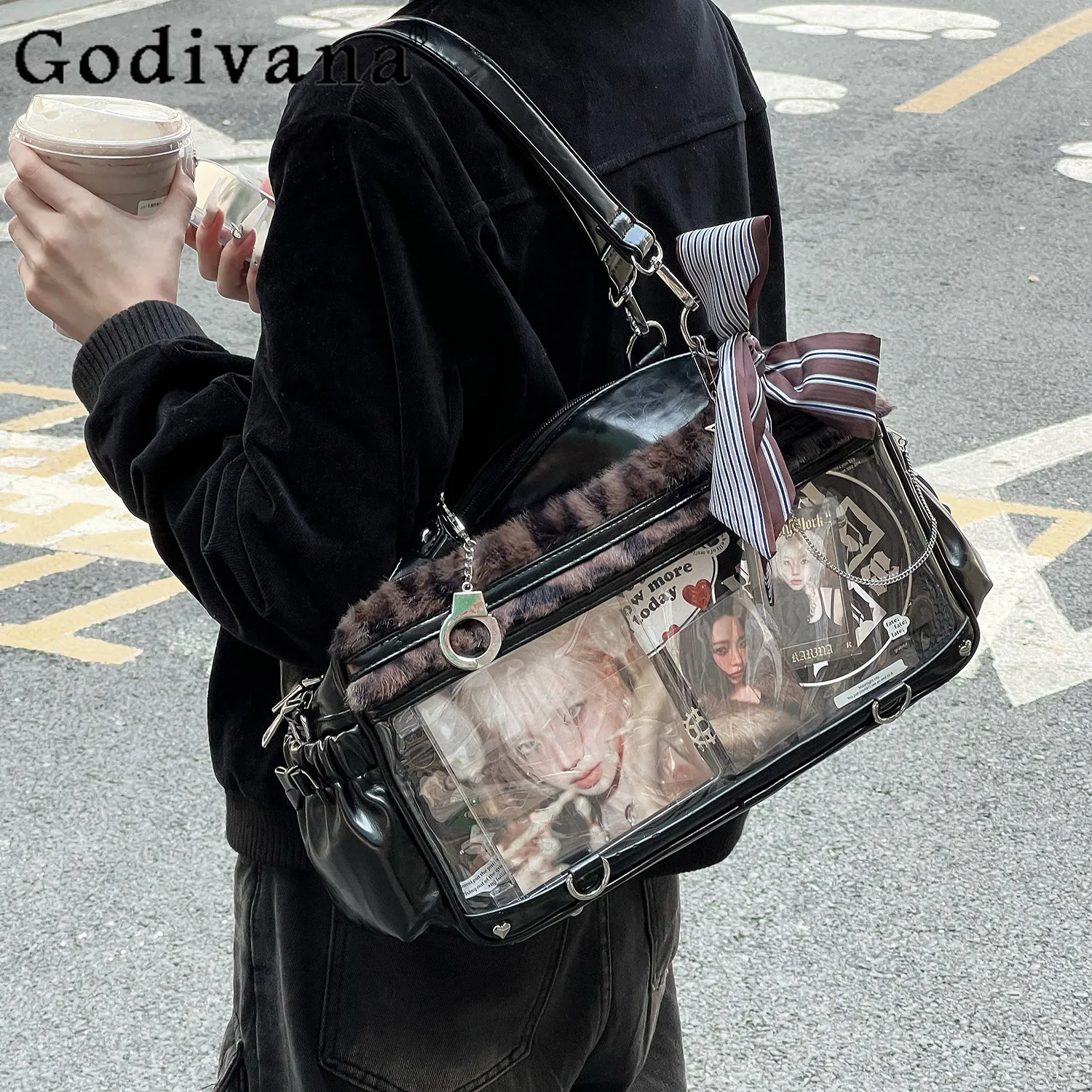 Японская оригинальная сумка через плечо с леопардовым принтом в стиле JK, Y2K, для субкультур, для милых и стильных девушек, универсальная, для повседневного использования
Японская оригинальная сумка через плечо с леопардовым принтом в стиле JK, Y2K, для субкультур, для милых и стильных девушек, универсальная, для повседневного использования