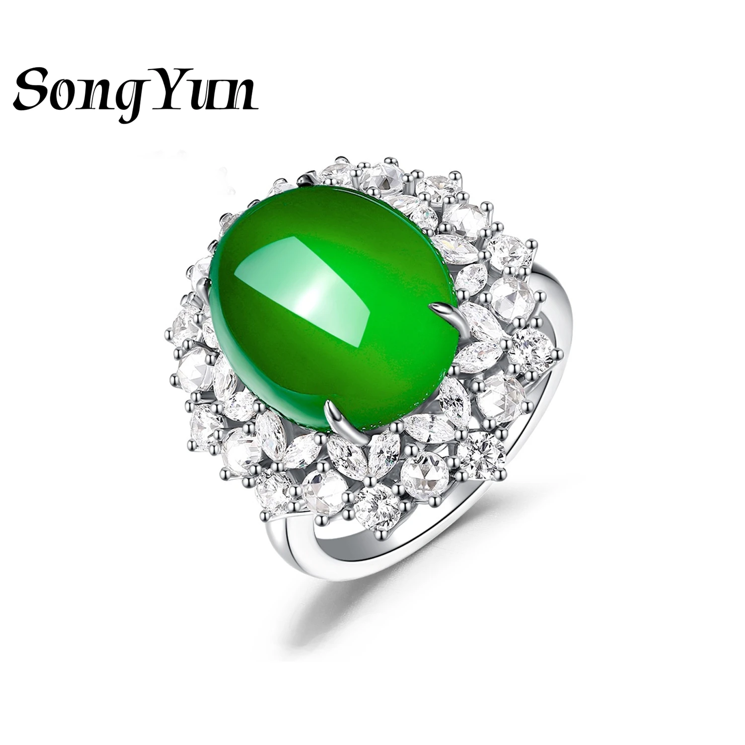 SongYun Jewelry 925 Sterling Silver Rings 5A CZ Gemstones HCD Gemstones Designer Radiant 925 Sterling Silver Ring Accessories
SongYun Jewelry 925 Sterling Silver Rings 5A CZ Gemstones HCD Gemstones Designer Radiant 925 Sterling Silver Ring Accessories