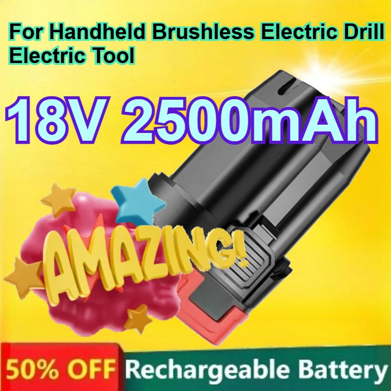 1500mAh 18V Replacement Lithium Battery for Handheld Brushless Electric Drill Electric Tool Upgraded Rechargeable Battery
1500mAh 18V Replacement Lithium Battery for Handheld Brushless Electric Drill Electric Tool Upgraded Rechargeable Battery