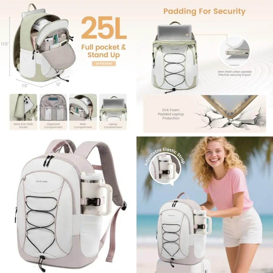 Mens Backpack with Giant Tumbler Holder Pocket, Everyday Laptop Backpack Commuter Travel Work Computer Bag for Women, Casual Hi
Mens Backpack with Giant Tumbler Holder Pocket, Everyday Laptop Backpack Commuter Travel Work Computer Bag for Women, Casual Hi