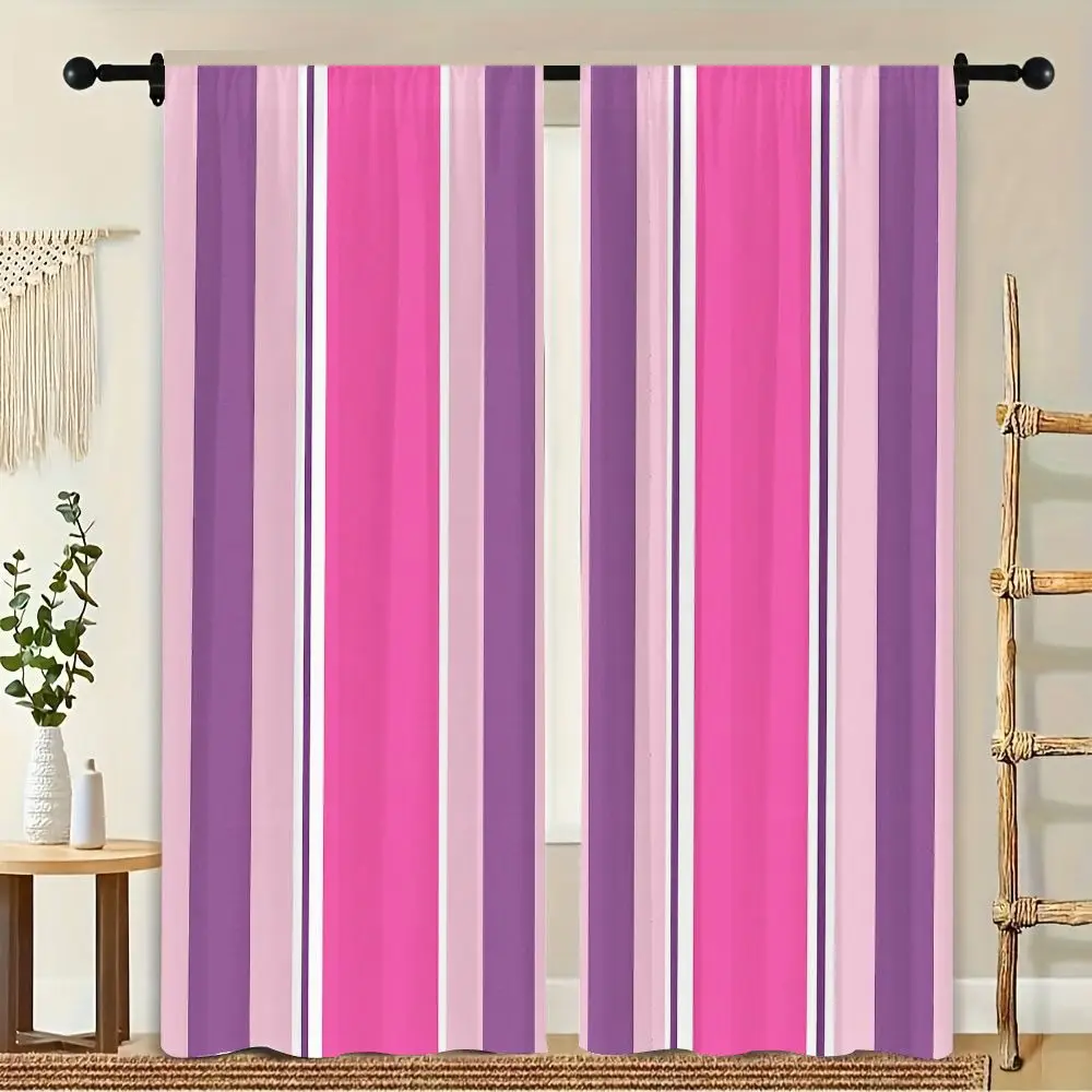 2Pcs Curtain Purple And White Vertical Stripe Pattern Window Drapes for Bedroom Living Room Decoration Window Treatment.
2Pcs Curtain Purple And White Vertical Stripe Pattern Window Drapes for Bedroom Living Room Decoration Window Treatment.