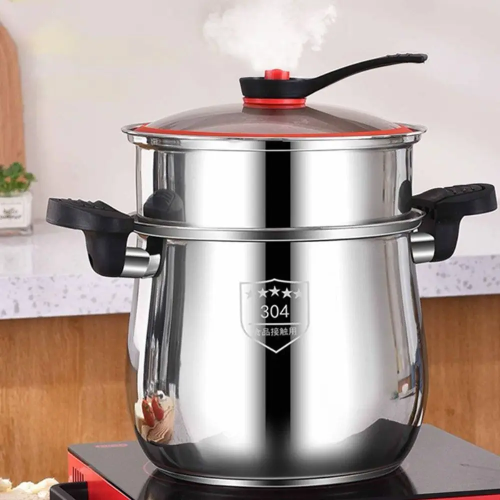 Durable 304 Stainless Steel Micro-Pressure Cooker 8 L Non-Stick Soup Pot Large Capacity Anti-scalding Stew Pot Porridge
Durable 304 Stainless Steel Micro-Pressure Cooker 8 L Non-Stick Soup Pot Large Capacity Anti-scalding Stew Pot Porridge