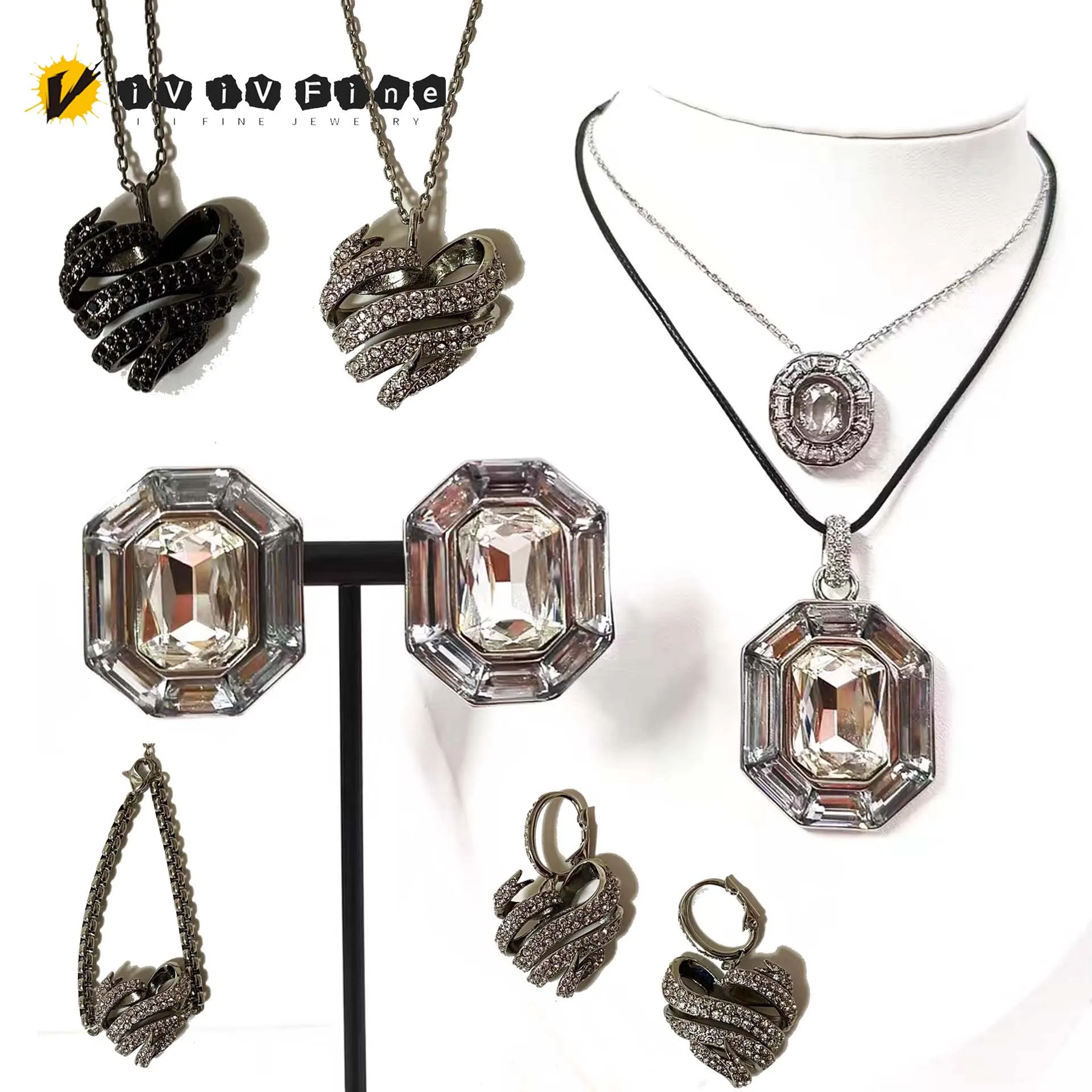 2026 Original Cut Octagonal White Crystal Necklace Earrings Bracelet Stacking Ring Fashion Stainless Steel for Women Jewelry Set
2026 Original Cut Octagonal White Crystal Necklace Earrings Bracelet Stacking Ring Fashion Stainless Steel for Women Jewelry Set