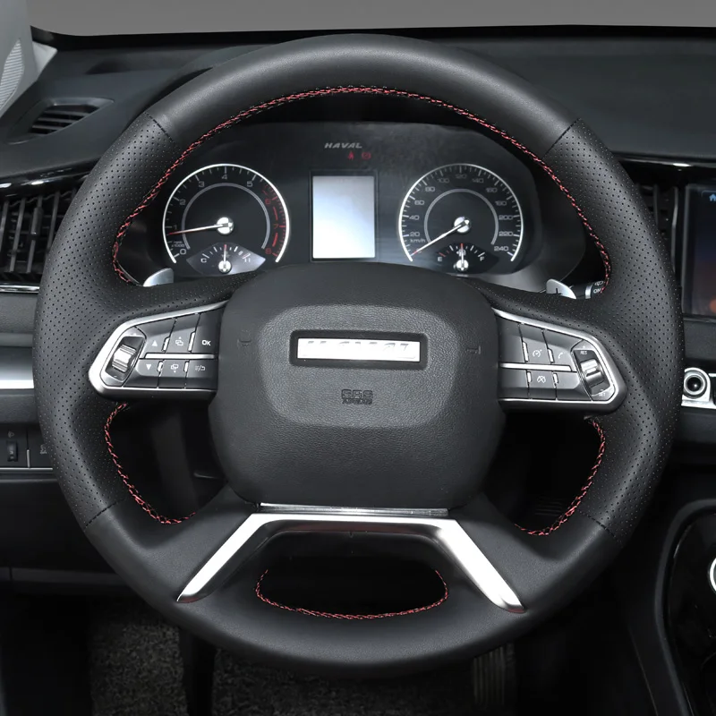 Genuine Leather for Haval M6 H9 F5 H4 Hand Sewing Car Steering Wheel Cover Protective Sleeve Car Accessories Black
Genuine Leather for Haval M6 H9 F5 H4 Hand Sewing Car Steering Wheel Cover Protective Sleeve Car Accessories Black
