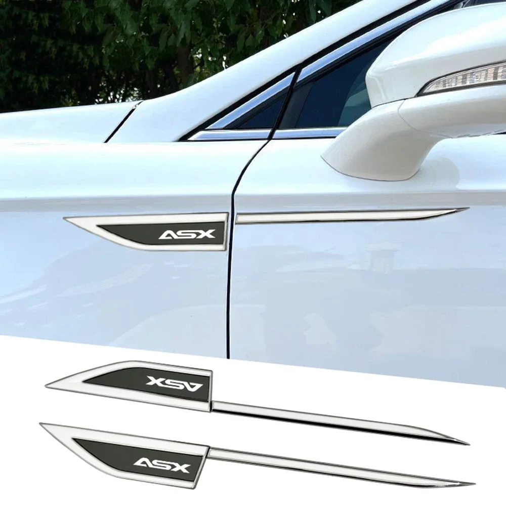 2X Car Door leaf panel side decorative strip Metal 3D car logo Automotive fender Body decorative strip For Mitsubishi ASX
2X Car Door leaf panel side decorative strip Metal 3D car logo Automotive fender Body decorative strip For Mitsubishi ASX