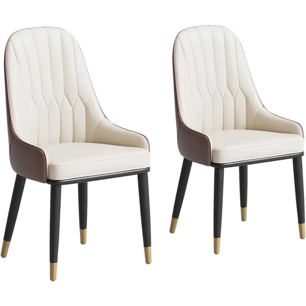 PU Leather Dining Chairs Set of 2, Modern Dining Room Chairs Beige Wingback Chairs for Living Room, Dining Room
PU Leather Dining Chairs Set of 2, Modern Dining Room Chairs Beige Wingback Chairs for Living Room, Dining Room