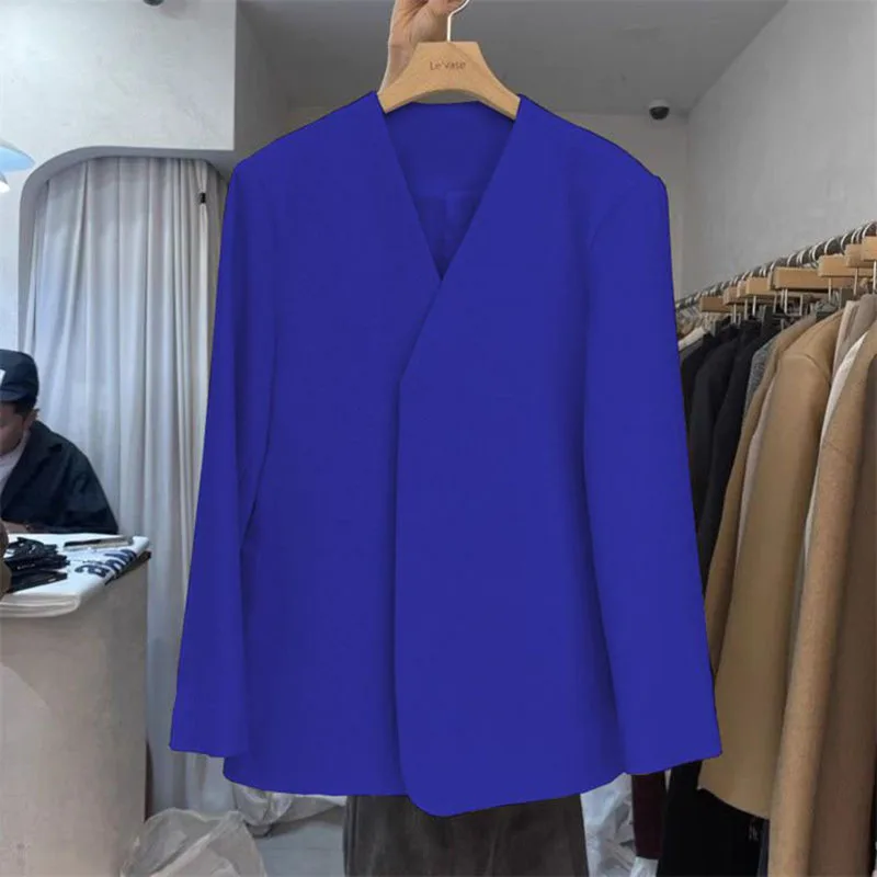 Women's New Blazers Lapel V-neck Long Sleeve Fitted Business Elegant Spring Autumn Fashion Office Lady Cardigan Blazers
Women's New Blazers Lapel V-neck Long Sleeve Fitted Business Elegant Spring Autumn Fashion Office Lady Cardigan Blazers
