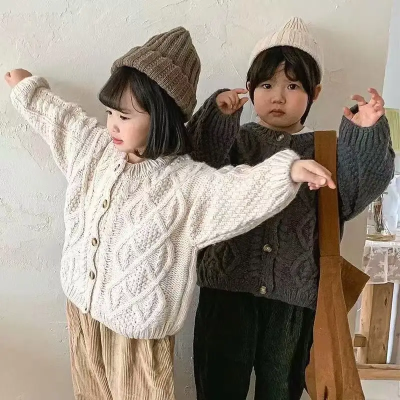 3-12 Years Boys And Girl Autumn/Winter Children's Sweater Jacket New Boys' and Girls' Knitted Cardigan for Outer Wear 100-160cm
3-12 Years Boys And Girl Autumn/Winter Children's Sweater Jacket New Boys' and Girls' Knitted Cardigan for Outer Wear 100-160cm