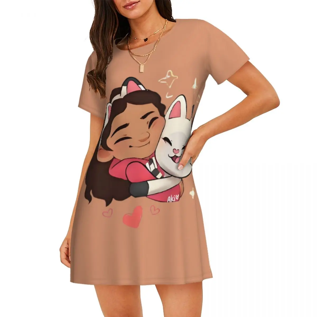 Custom G-Gabbys Dollhouse Women Nightgown Sleepwear Short Sleeves 3D Print For Vacations Travels Sleepdress Women's Pajamas
Custom G-Gabbys Dollhouse Women Nightgown Sleepwear Short Sleeves 3D Print For Vacations Travels Sleepdress Women's Pajamas