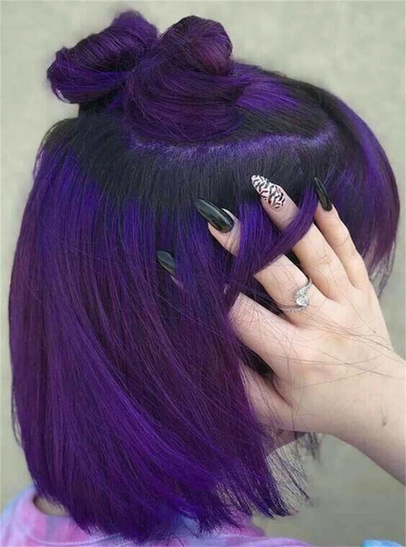 Soft Ombre Purple 180Density Short Straight Deep Lace Front Wig For Black Women BabyHair Glueless Natural Hairline Preplucked
Soft Ombre Purple 180Density Short Straight Deep Lace Front Wig For Black Women BabyHair Glueless Natural Hairline Preplucked
