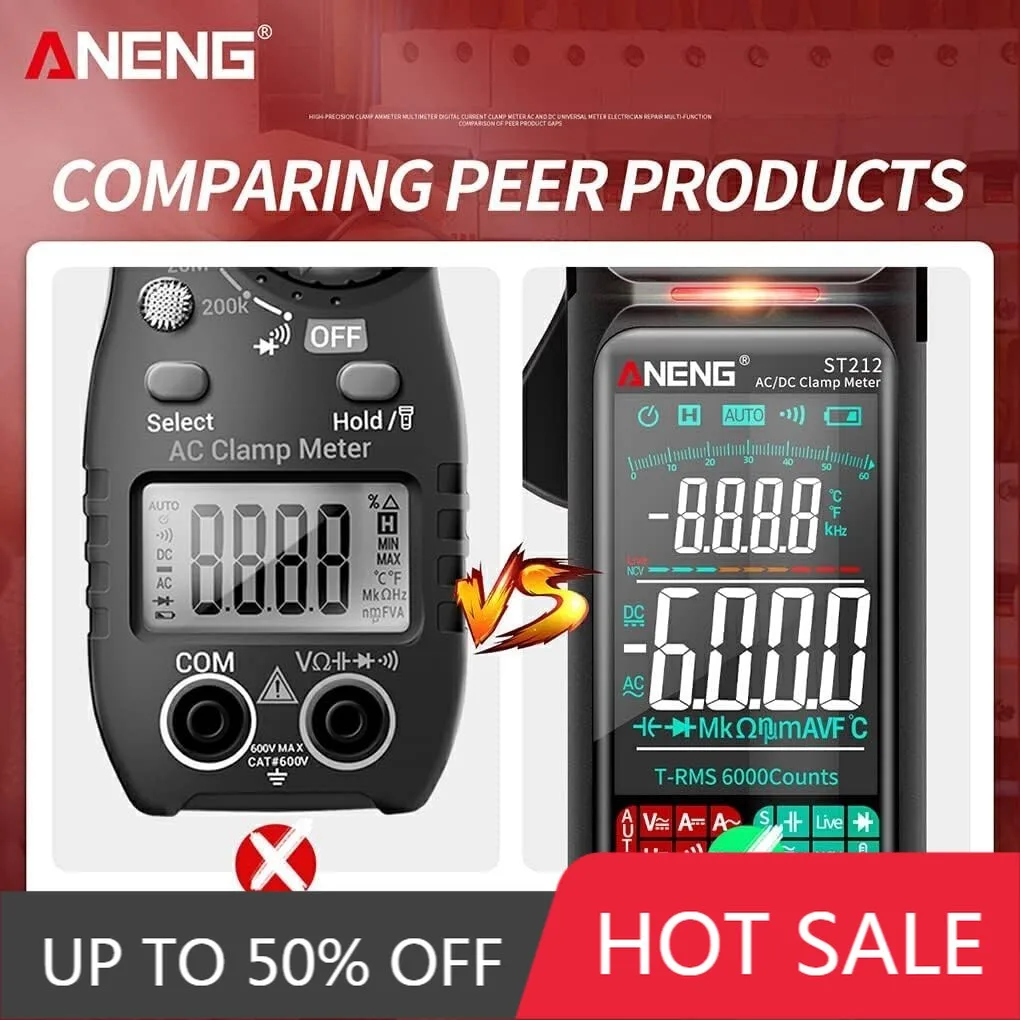 capacitance detector measuring instrument ANENG ST212 fastening multifunctional meter digital display tester
capacitance detector measuring instrument ANENG ST212 fastening multifunctional meter digital display tester