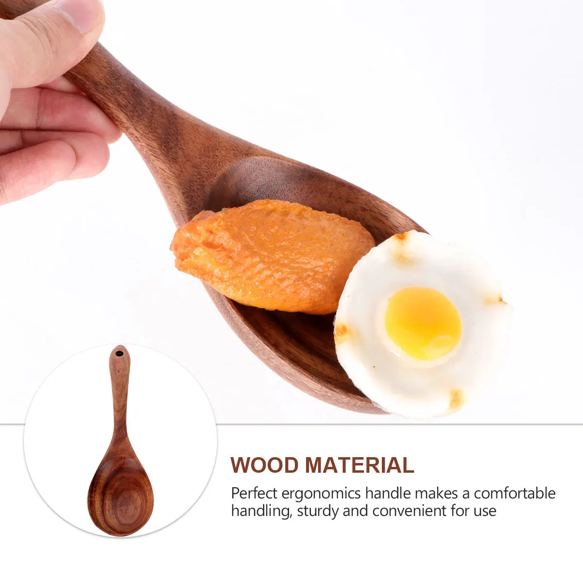 Acacia Wooden Rice Scoop Paddle Long Handle Ergonomic Design for Nonstick Cookware and Metal Pots Daily Use in Home Kitchen
Acacia Wooden Rice Scoop Paddle Long Handle Ergonomic Design for Nonstick Cookware and Metal Pots Daily Use in Home Kitchen