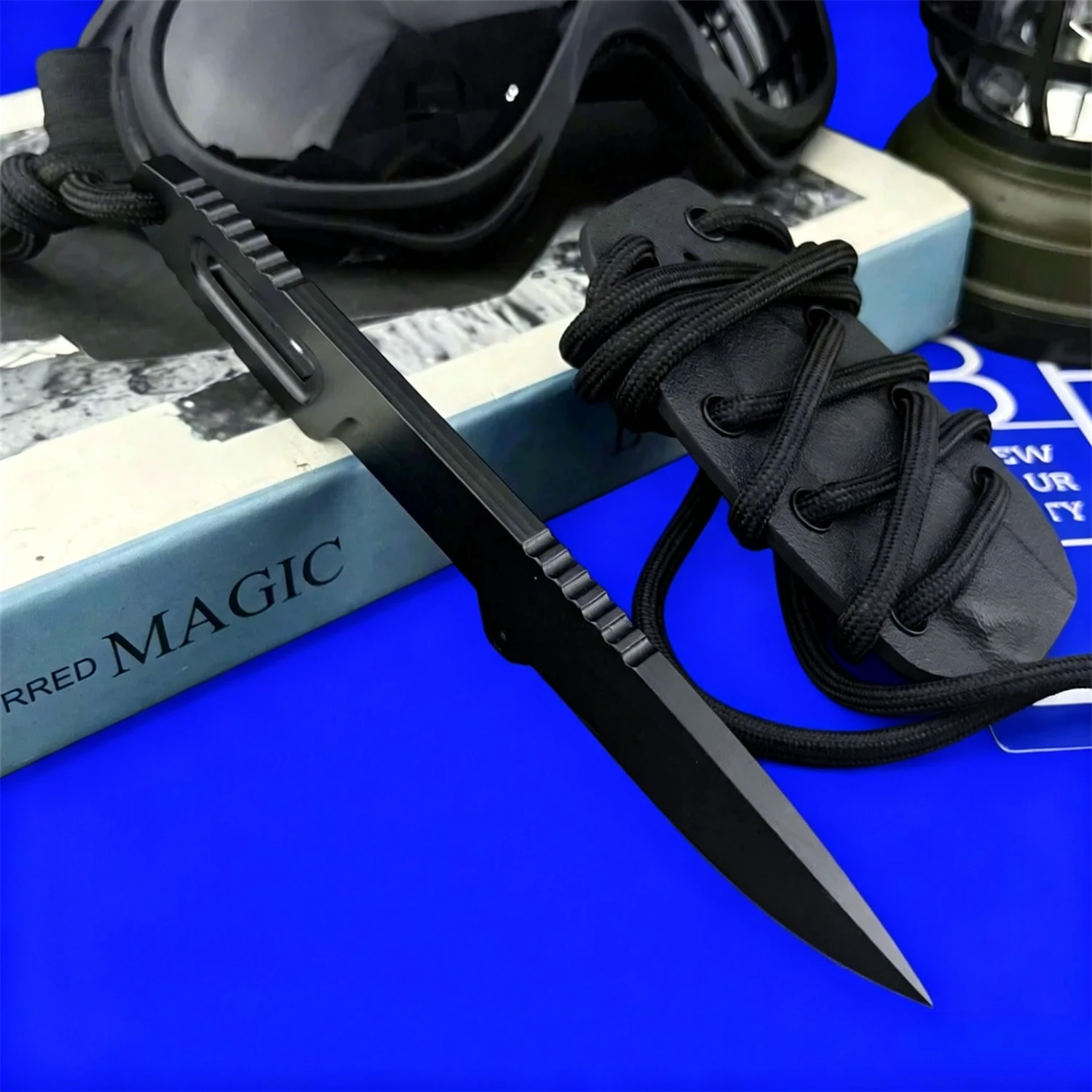 Premium S600 Outdoor Fixed Blade Knife, Full Tang Construction, 7Cr13MoV Solid Blade and Handle, Daily Carry Cutting Gear
Premium S600 Outdoor Fixed Blade Knife, Full Tang Construction, 7Cr13MoV Solid Blade and Handle, Daily Carry Cutting Gear