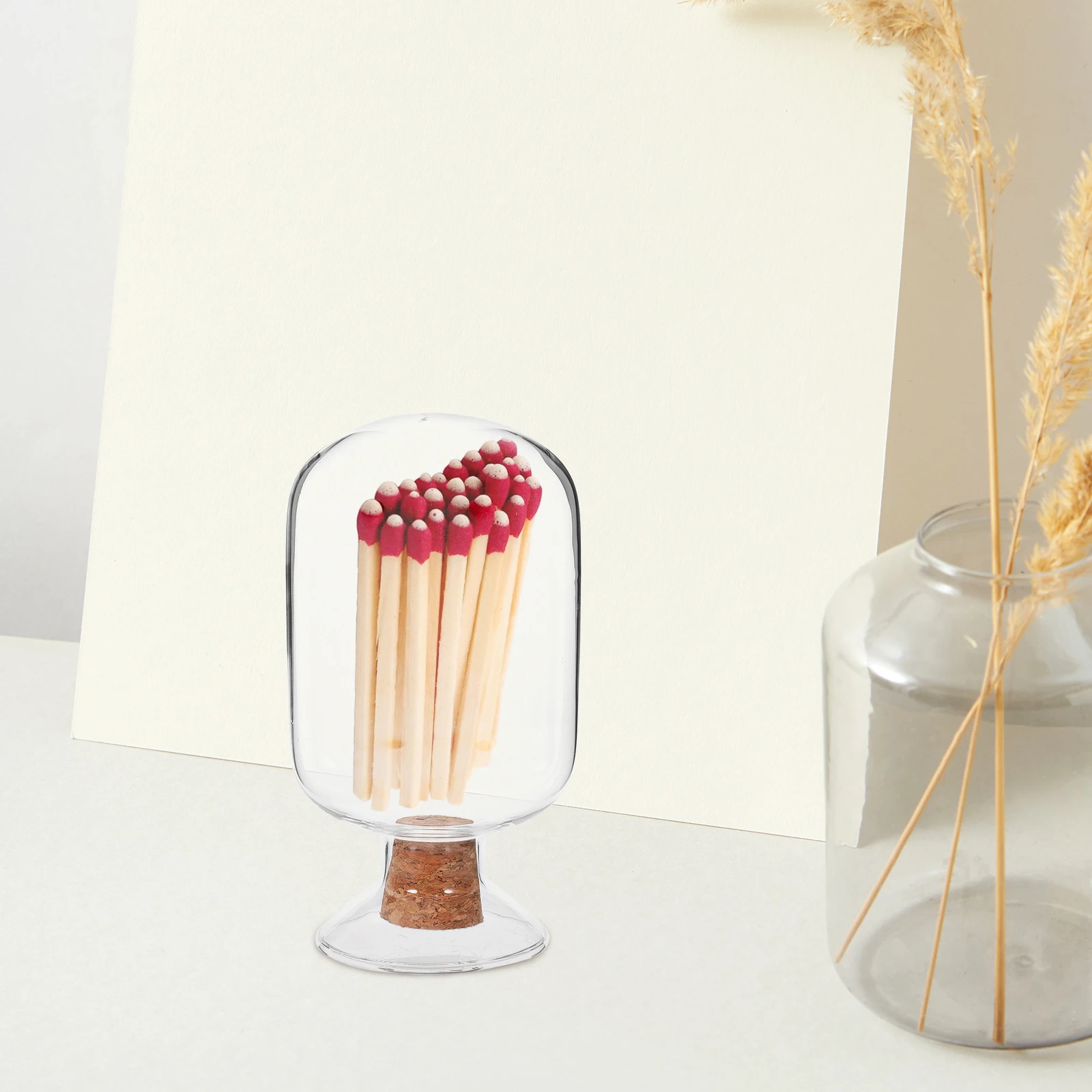 Reliable Glass Match Container Small Storage Holder Creative Design Easy to Clean Housewarming Gift Glass Match Holder
Reliable Glass Match Container Small Storage Holder Creative Design Easy to Clean Housewarming Gift Glass Match Holder