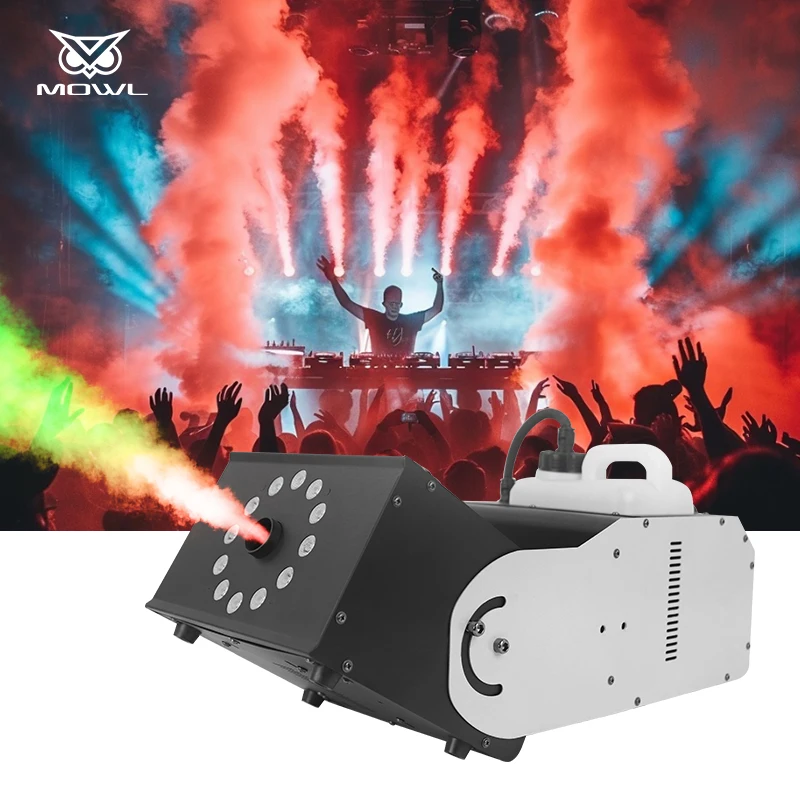 3000W Multi Angle Adjustable Moving Head DMX Smoke Fog Machine with 12x3W RGB
3000W Multi Angle Adjustable Moving Head DMX Smoke Fog Machine with 12x3W RGB