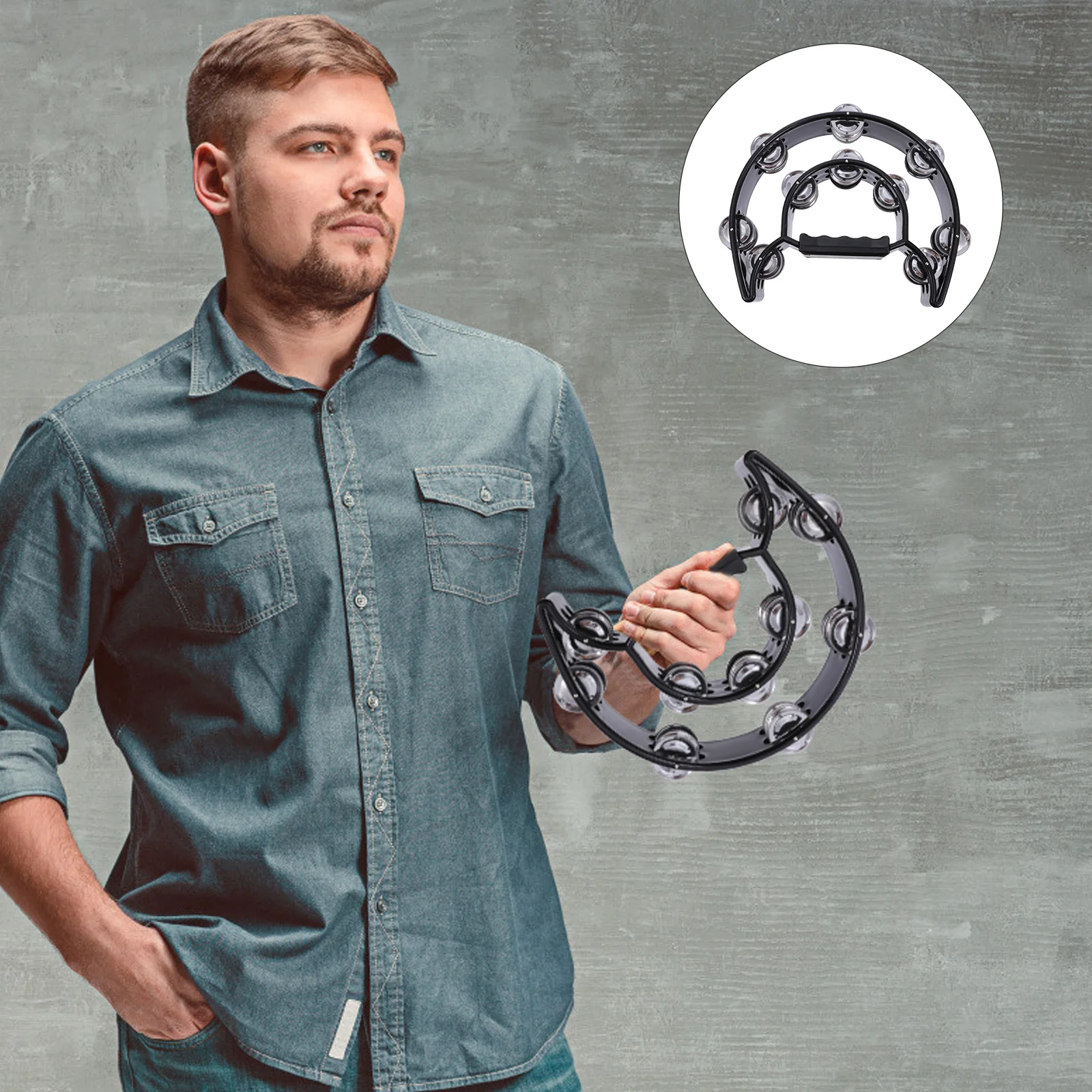 6Pcs Musical Instrument Set for Kid Handheld Foot Tambourine Double Row Design Comfortable Grip Shaker for Children Rhythm
6Pcs Musical Instrument Set for Kid Handheld Foot Tambourine Double Row Design Comfortable Grip Shaker for Children Rhythm