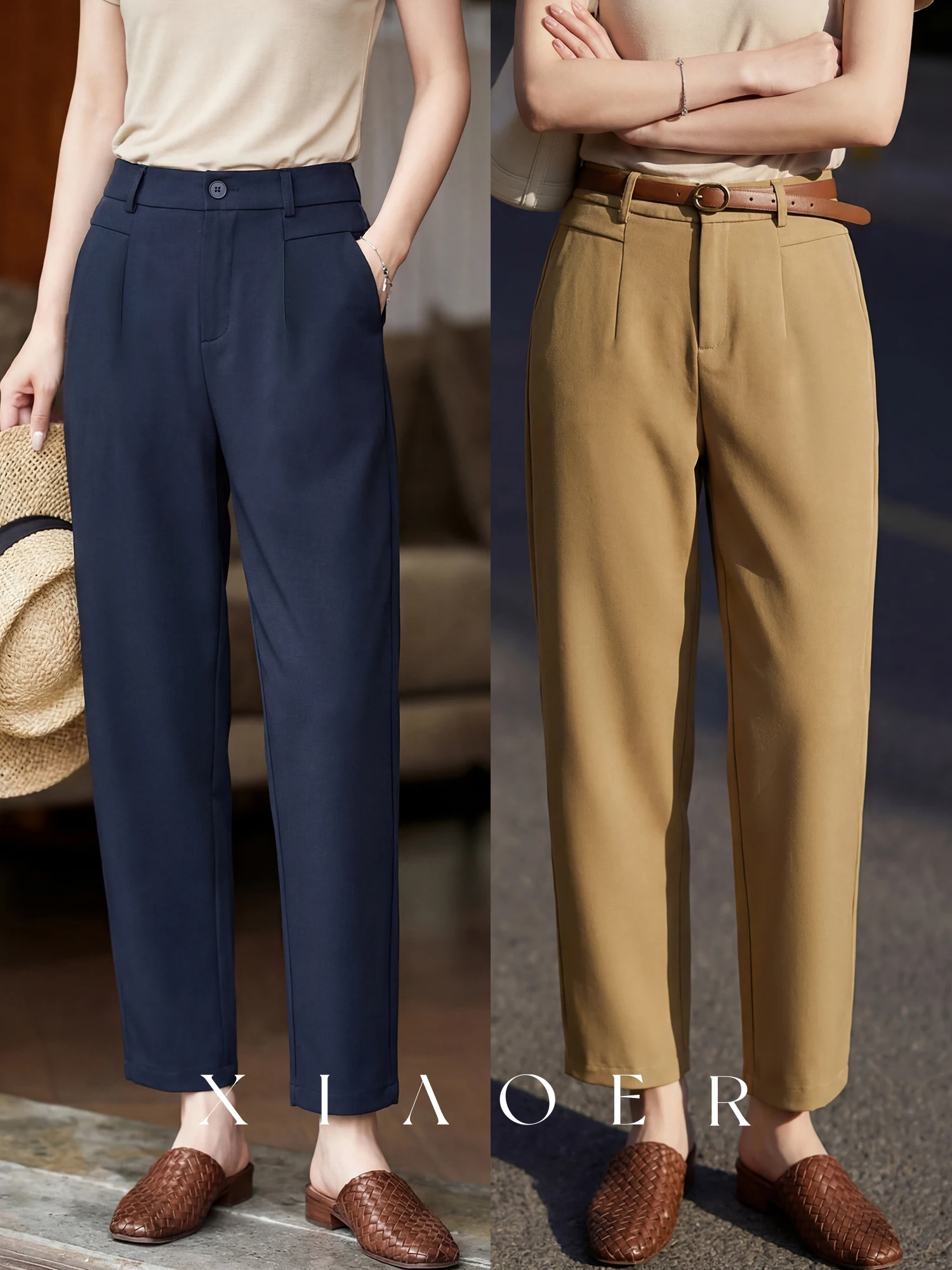 Slim Fit Straight Leg Pants One Button Ultra Peptide Cotton Women's Casual Trousers Stylish Commute Style Natural Waist
Slim Fit Straight Leg Pants One Button Ultra Peptide Cotton Women's Casual Trousers Stylish Commute Style Natural Waist