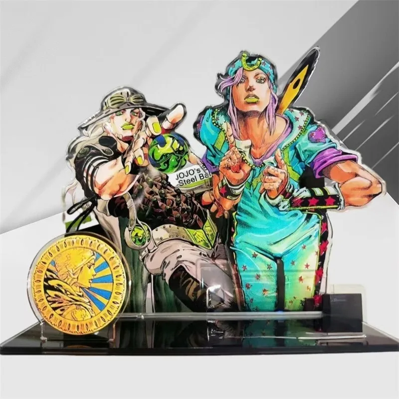 JoJo Acrylic Stand Up Gyro Zeppeli Johnny Joestar Anime Moving Character Image Car Desktop Decoration Model Gift for Friends
JoJo Acrylic Stand Up Gyro Zeppeli Johnny Joestar Anime Moving Character Image Car Desktop Decoration Model Gift for Friends