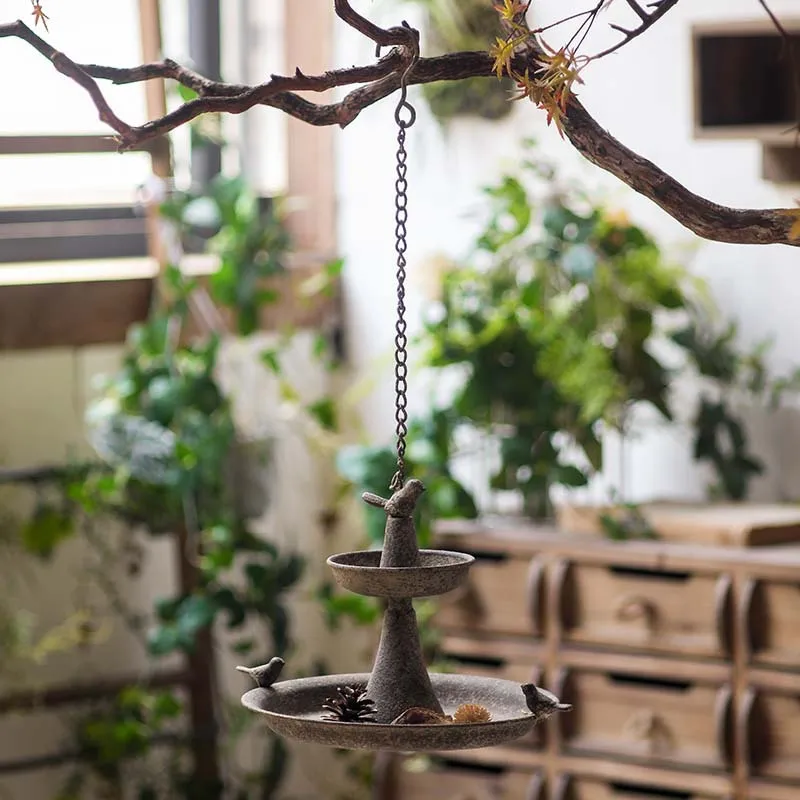 European and American industrial style outdoor bird food basin villa courtyard garden entrance bird feeder retro and old handicr
European and American industrial style outdoor bird food basin villa courtyard garden entrance bird feeder retro and old handicr