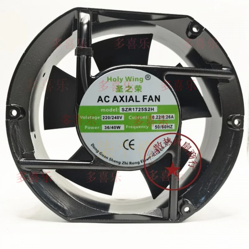 ZMZM 1 шт. для вентилятора Holy Wing SZR1725S2H AC220V 17251 17 см 2-проводной охлаждающий вентилятор для шкафа
ZMZM 1 шт. для вентилятора Holy Wing SZR1725S2H AC220V 17251 17 см 2-проводной охлаждающий вентилятор для шкафа