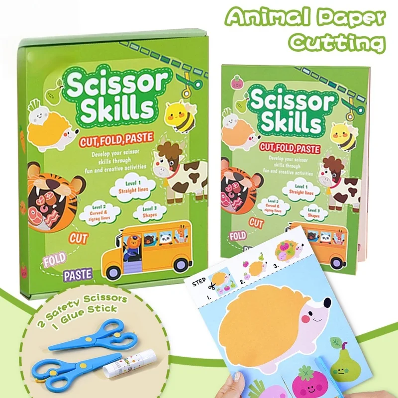 Children's Paper Cutting Set Animal Cartoon DIY Puzzle Paper Cutting Book Kindergarten Fun Handicraft
Children's Paper Cutting Set Animal Cartoon DIY Puzzle Paper Cutting Book Kindergarten Fun Handicraft