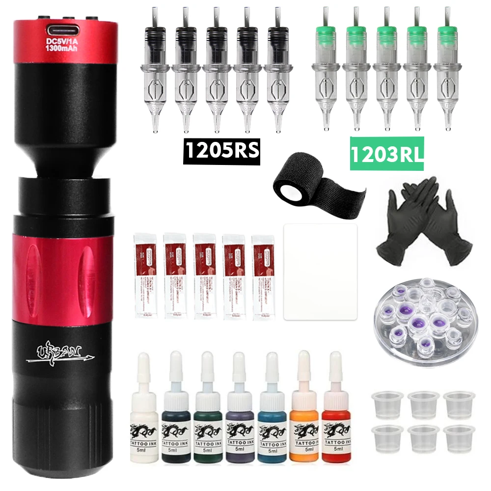 Powerful Tattoo Machine Kit Complete With LED Display Wireless Tattoo Power Supply Battery Tattoo Needles Cartridge For Body Art
Powerful Tattoo Machine Kit Complete With LED Display Wireless Tattoo Power Supply Battery Tattoo Needles Cartridge For Body Art