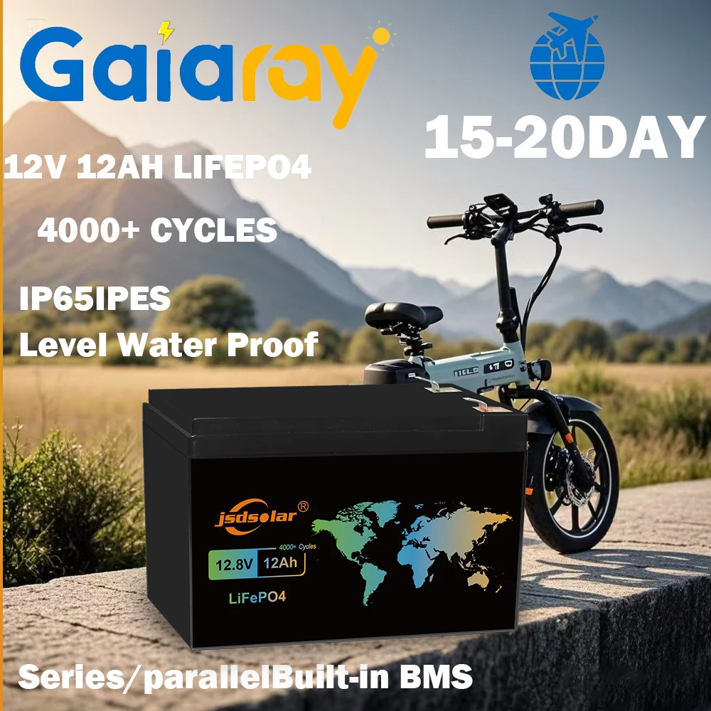 Gaiaray Новый аккумулятор LiFePO4 12 В 12 Ач Встроенный BMS 4000+ глубоких циклов Перезаряжаемая литиевая батарея для детей, скутера, лодки
Gaiaray Новый аккумулятор LiFePO4 12 В 12 Ач Встроенный BMS 4000+ глубоких циклов Перезаряжаемая литиевая батарея для детей, скутера, лодки
