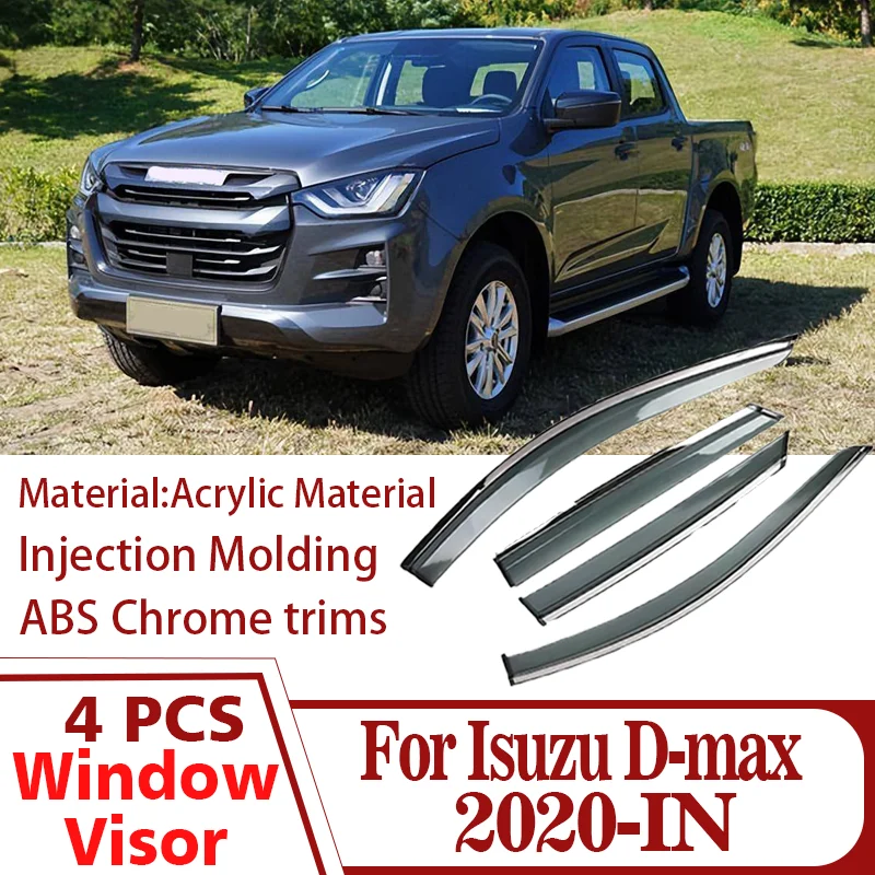 For Isuzu D-max Dmax 2020-2025 Car Side Window Deflector 4PCS Sun Deflector Door Window Visor Side Wind Deflector Sun Rain Guard
For Isuzu D-max Dmax 2020-2025 Car Side Window Deflector 4PCS Sun Deflector Door Window Visor Side Wind Deflector Sun Rain Guard