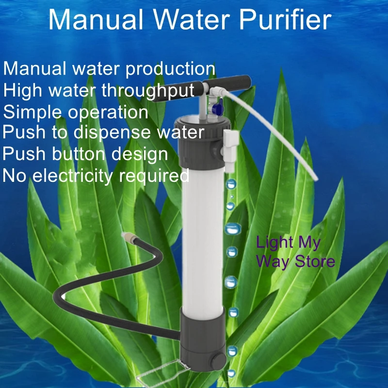 Small Manual Portable Filter Emergency Rescue Filter Water Purifier Outdoor Field Water Purification Equipment
Small Manual Portable Filter Emergency Rescue Filter Water Purifier Outdoor Field Water Purification Equipment