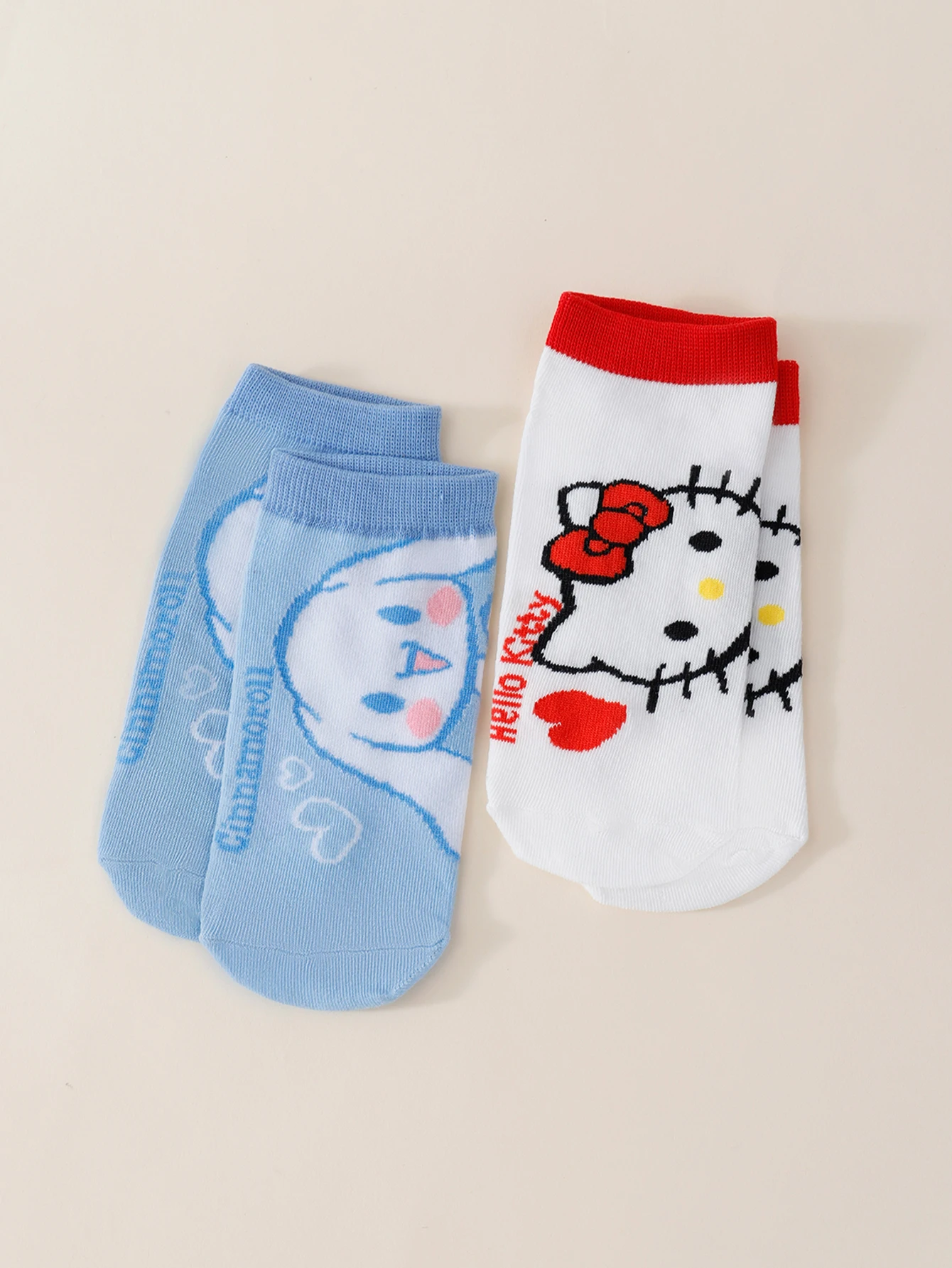 2-парные женские короткие носки с героями мультфильмов Sanrio Hello Kitty Cinnamoroll для отдыха и спорта
2-парные женские короткие носки с героями мультфильмов Sanrio Hello Kitty Cinnamoroll для отдыха и спорта