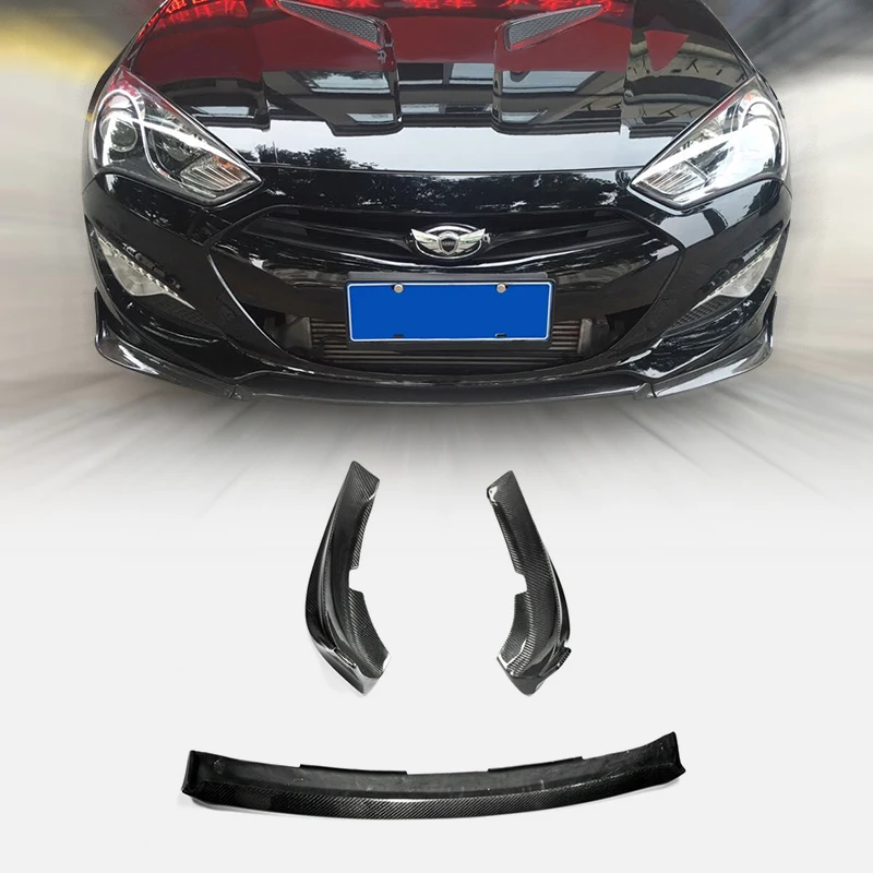 Для Hyundai Coupe Rohens Genesis M & S передний бампер из углеродного волокна (3 шт.) - комплект Aero Body Kit, аксессуар для стайлинга 
Для Hyundai Coupe Rohens Genesis M & S передний бампер из углеродного волокна (3 шт.) - комплект Aero Body Kit, аксессуар для стайлинга