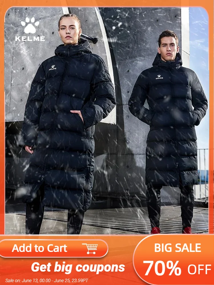 KELME Men Winter Jacket Long Sports Training Hooded Coat Outrwear Warm Silk Cotton Windproof Cotton Clothing пуховик женский
KELME Men Winter Jacket Long Sports Training Hooded Coat Outrwear Warm Silk Cotton Windproof Cotton Clothing пуховик женский