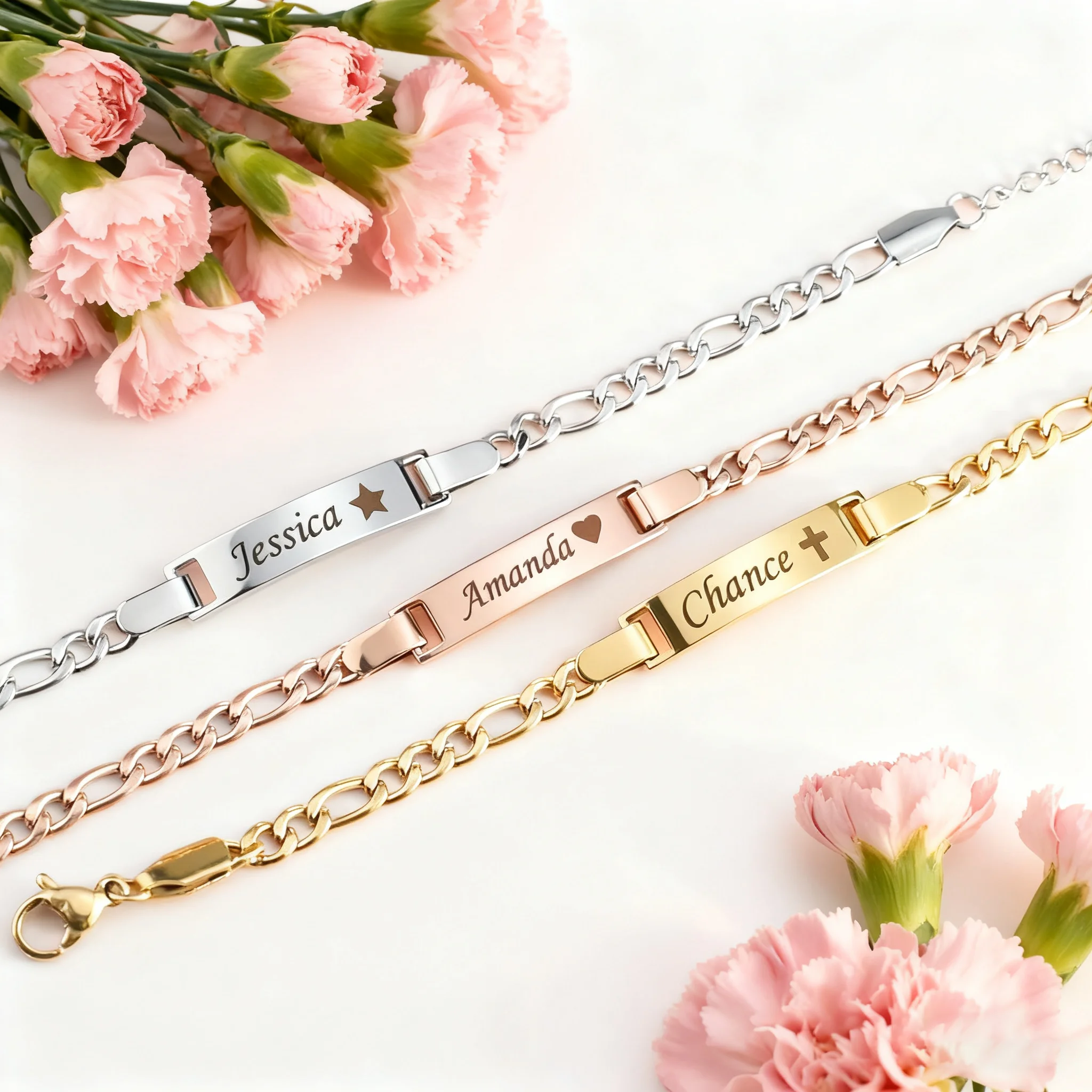 Personalized Engraved Name Bracelet for Boys and Girls Custom Text Bracelet for Children Birthday Gift Jewelry
Personalized Engraved Name Bracelet for Boys and Girls Custom Text Bracelet for Children Birthday Gift Jewelry