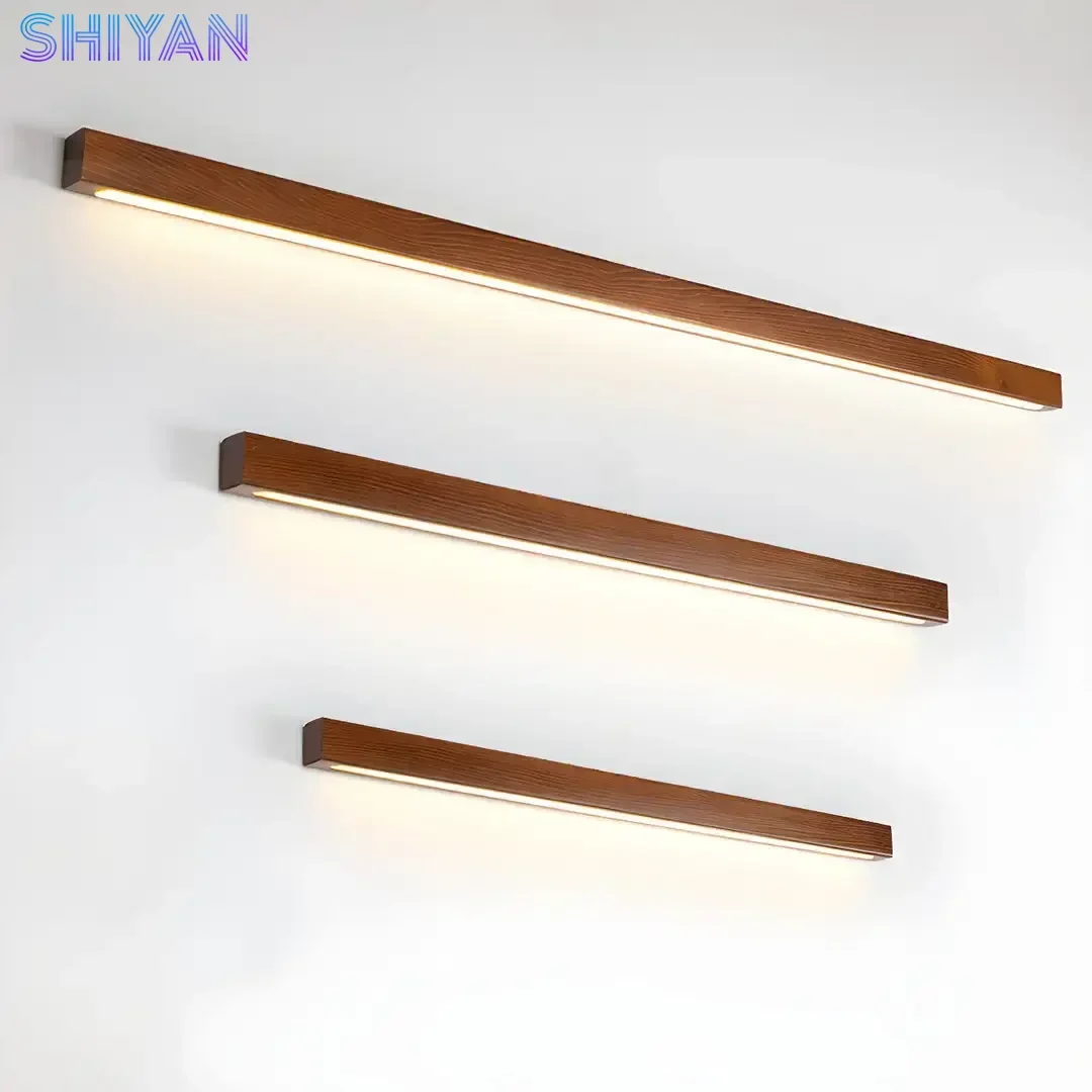 Wabi-sabi Japanese Wooden Slat Wall Lamp Minimalist Long Strip Design for Living Room Bedroom Hallway Corridor Home Decor
Wabi-sabi Japanese Wooden Slat Wall Lamp Minimalist Long Strip Design for Living Room Bedroom Hallway Corridor Home Decor