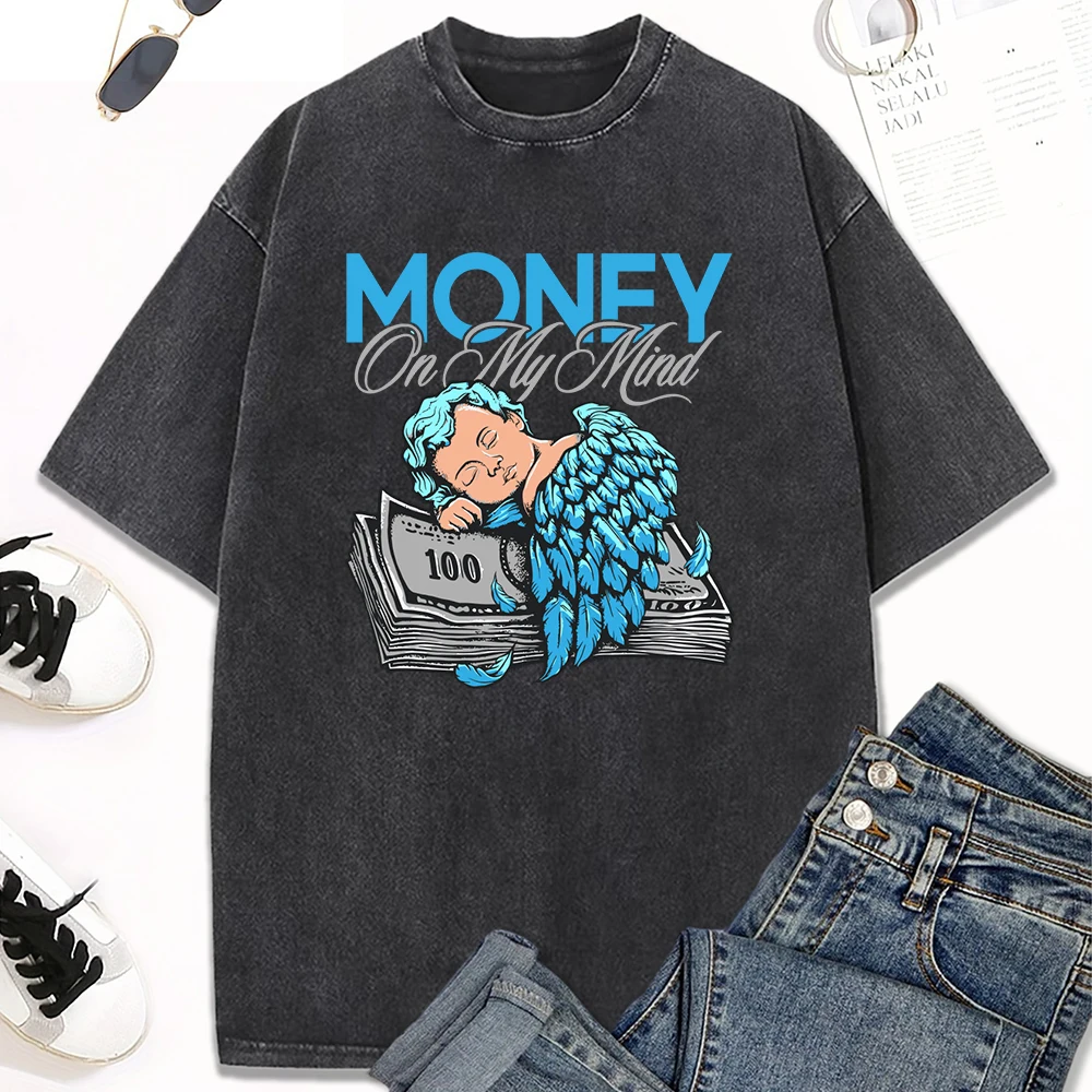 The Angel Boy Sleeping On Money Design Washed T-Shirt Women Casual Cotton T Shirts Hip Hop Soft Short Sleeve Oversized Top
The Angel Boy Sleeping On Money Design Washed T-Shirt Women Casual Cotton T Shirts Hip Hop Soft Short Sleeve Oversized Top