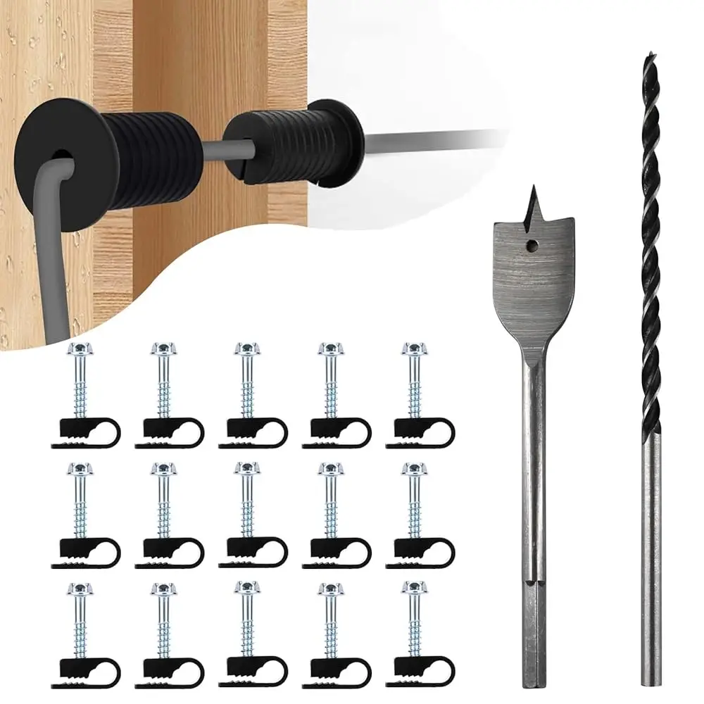 Starlink Cable Routing Kit,Starlink Cable Installation Kit,Starlink Mounting Accessories,2* Grommets, 1\ Spade Drill Bit, 5/1
Starlink Cable Routing Kit,Starlink Cable Installation Kit,Starlink Mounting Accessories,2* Grommets, 1\ Spade Drill Bit, 5/1