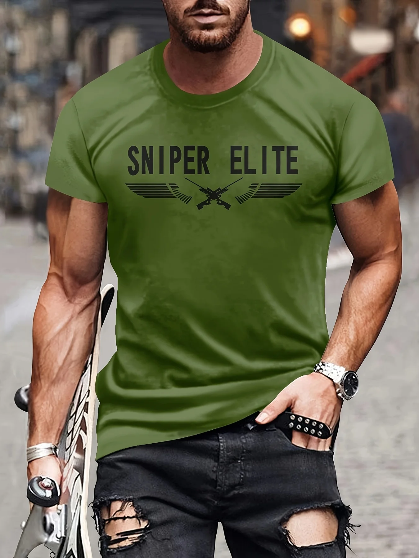 Sniper Elite Tactical Graphic T-Shirt 100% Cotton O-Neck Short Sleeve Summer Casual Mens T-shirt Streetwear
Sniper Elite Tactical Graphic T-Shirt 100% Cotton O-Neck Short Sleeve Summer Casual Mens T-shirt Streetwear