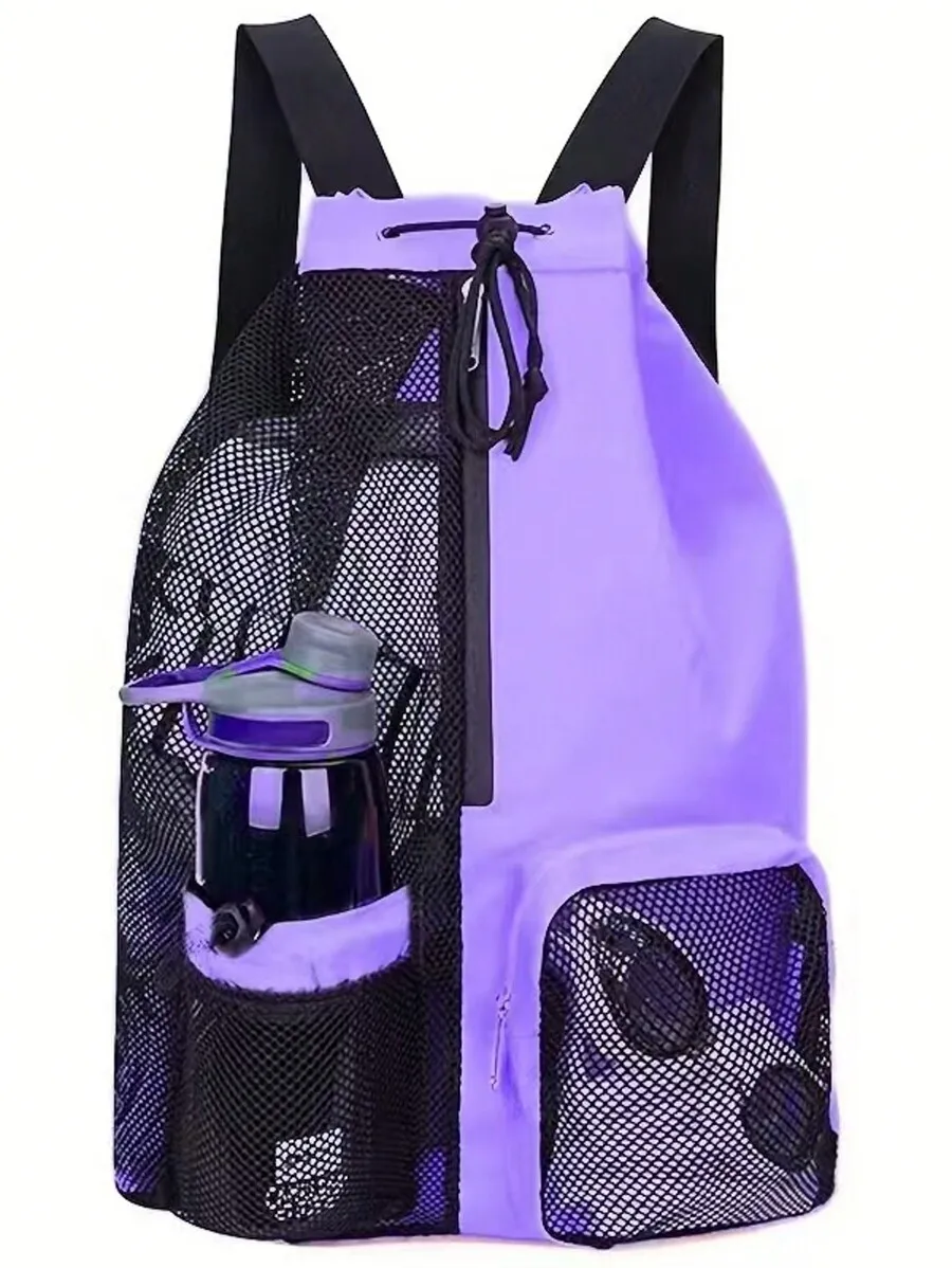 Mesh Drawstring Backpack For Beach Swimming Fitness Sports
Mesh Drawstring Backpack For Beach Swimming Fitness Sports