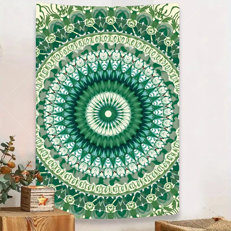 1pc Wall Tapestry Green Mandala Tapestry for Boho Wall Decor, Dorm Room & Living Space
1pc Wall Tapestry Green Mandala Tapestry for Boho Wall Decor, Dorm Room & Living Space