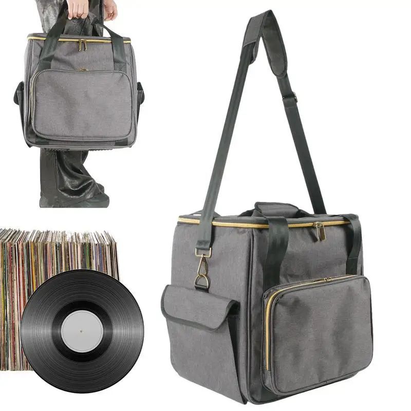 Record Storage Box Travel Organizer Bag For CDs Albums Storage Carrying Bag With Dividers Holds Up To 45 Records For Travel
Record Storage Box Travel Organizer Bag For CDs Albums Storage Carrying Bag With Dividers Holds Up To 45 Records For Travel