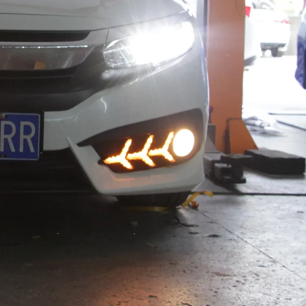 Car lights Assembly For Honda Civic X 10th 2016-2018 Front Bumper Upgrade LED Dynamic Daytime Running Light Tool Accessories
Car lights Assembly For Honda Civic X 10th 2016-2018 Front Bumper Upgrade LED Dynamic Daytime Running Light Tool Accessories