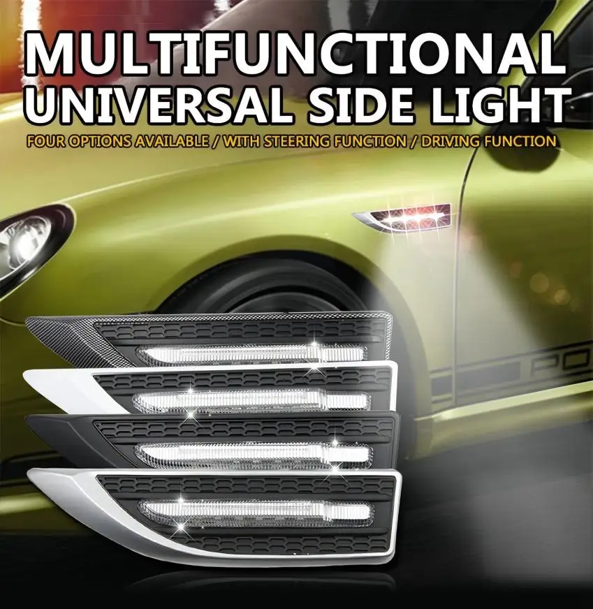 2Pcs Universal Car Side Lights for BMW Fortuner Hilux Turn Singal Driving Car Door Shadow Lamp DRL Synchronous Direction
2Pcs Universal Car Side Lights for BMW Fortuner Hilux Turn Singal Driving Car Door Shadow Lamp DRL Synchronous Direction