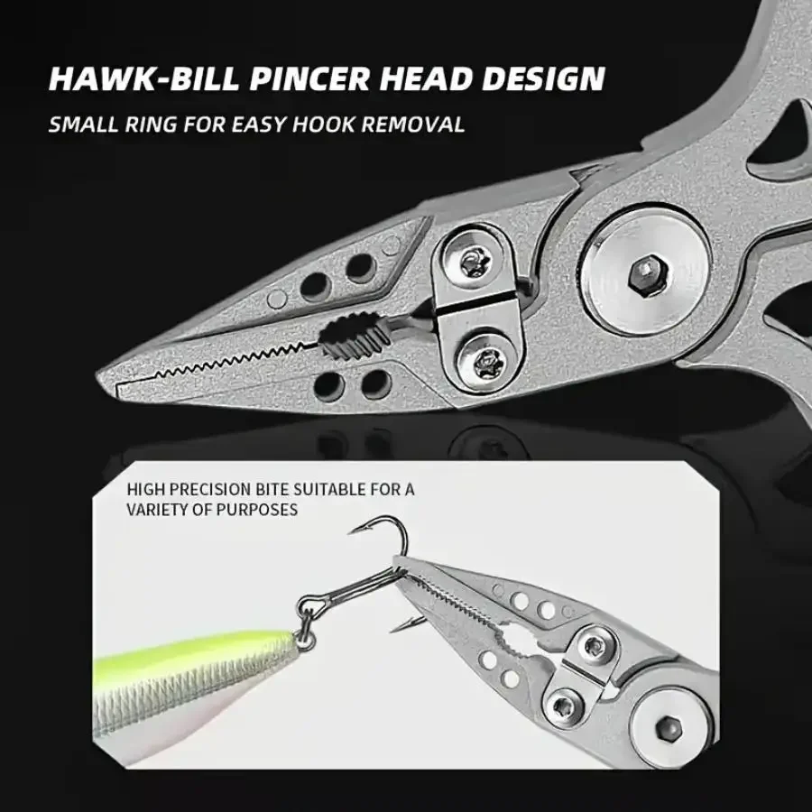 Fishing Pliers Saltwater Stainless Steel Open Loop Hook Remover Braided Wire Scissors for Outdoor Fishing Tackle Gear Use
Fishing Pliers Saltwater Stainless Steel Open Loop Hook Remover Braided Wire Scissors for Outdoor Fishing Tackle Gear Use
