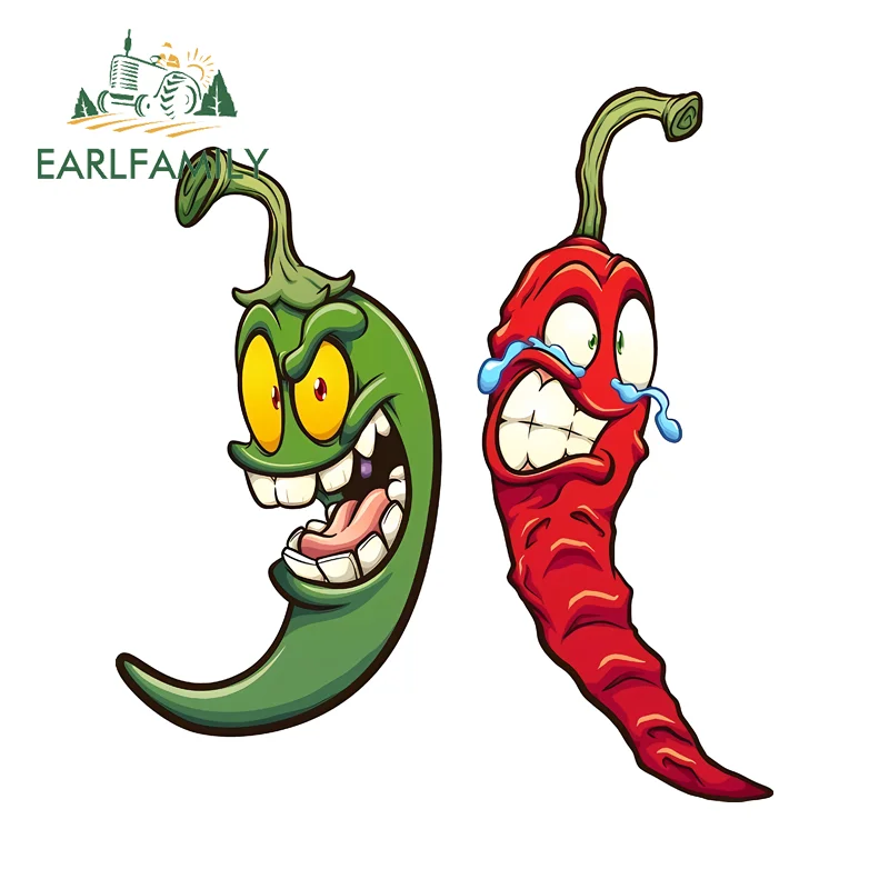 EARLFAMILY Chili Pepper Vector Creative Stickers Super Cute Cartoon Windshield Bumpers Decals Beautiful High Quality Windshield
EARLFAMILY Chili Pepper Vector Creative Stickers Super Cute Cartoon Windshield Bumpers Decals Beautiful High Quality Windshield