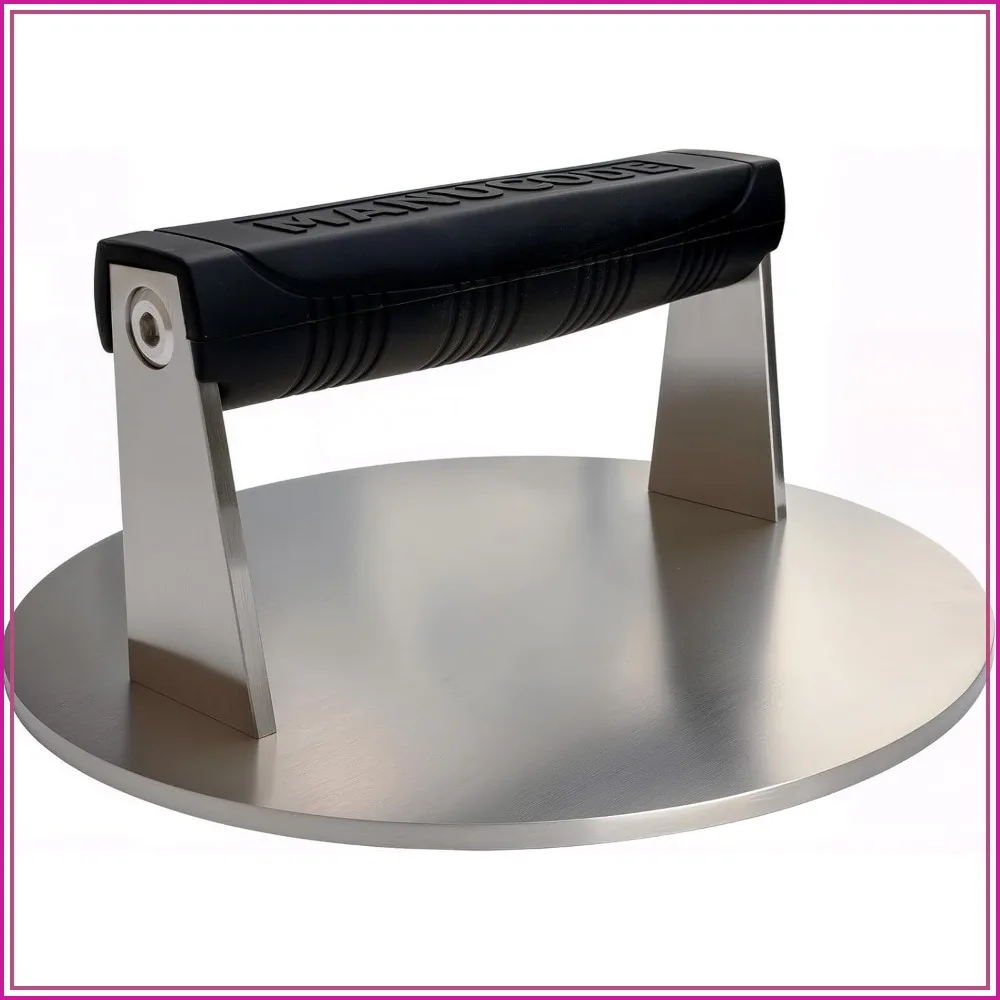 Stainless Steel Burger Smasher 3.25 LB – 8 Inch Steak Weight for Smash Burgers, Bacon, Sandwiches | Dishwasher Safe, Preheatable Protein Press with Silicone Handle
Stainless Steel Burger Smasher 3.25 LB – 8 Inch Steak Weight for Smash Burgers, Bacon, Sandwiches | Dishwasher Safe, Preheatable Protein Press with Silicone Handle