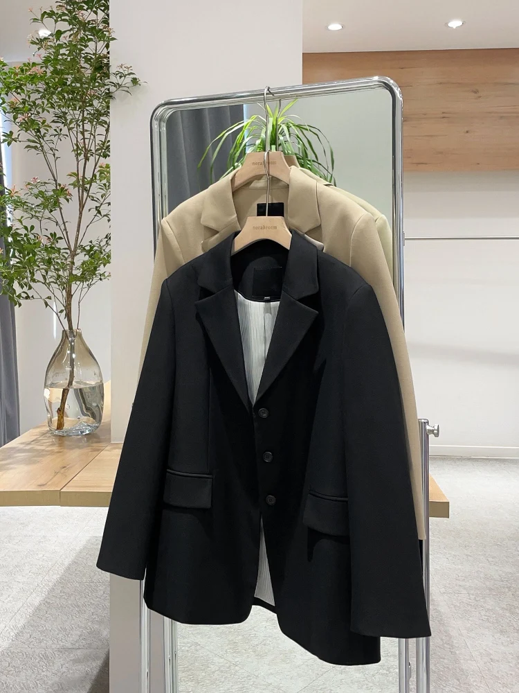 Nok Xiaola Authentic Spring 2025 Brand Suit Vintage Ele Commute Sle Long Sve Single Button Closure
Nok Xiaola Authentic Spring 2025 Brand Suit Vintage Ele Commute Sle Long Sve Single Button Closure